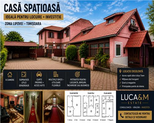 Vila langa Iulius Town 722 mp teren oportunitate investitie , dezvoltare ,cabinet medical,after school