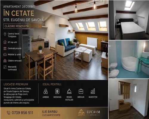 Apartament cu atmosfera aparte in Cetate - Str. Eugeniu de Savoya - Clădire renovata